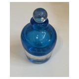 Antique Perfume Bottle Stopper Blue