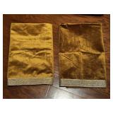 (2) Golden Velvet Altar Cloth With a Shiny