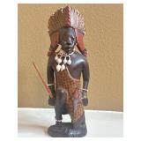 9.5" African Art  Maasai Warrior Made in Kenya