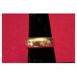 Sz 6.5 Gold Band Marked 22C
