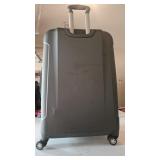 Dark Gray Hardside Spinner Suitcase with a