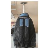 Protégé Sport Rolling Backpack in Blue and Black