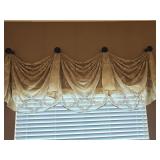 Tan Gauze Valance, Includes Hardware