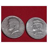 (1) 1972 & (1) 1997 Kennedy Half Dollars