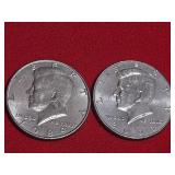 (1) 1989 & (1) 2001 Kennedy Half Dollars