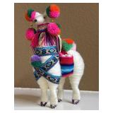 Llama Figure 7.5in Ornament Handmade Peru