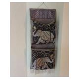 Elephant Decor Wall Hanging Mail Holder O