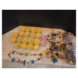 (34) Flower-shaped Clay Diyas Decorated with