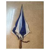 Classic Blue & White Striped Stick Umbrella 32ï¿½