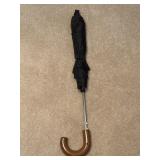 Classic 24" Long Umbrella with a Curved Wooden J