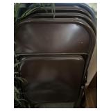 (3) Brown Folding Chairs