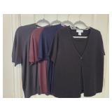 (4) XL Short Sleeve Sweaters