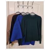 (4) L-XL Sweaters