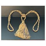 Curtain Tassel Tieback with a Braided Cord and a