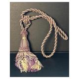 Curtain Tassel Tieback with a Braided Cord Fringe