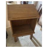 Mini Desk with an Open Lower Shelf and a Sloped