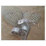 Heart Shaped Lidded Dish Cut Glass With Lid