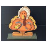 Thanksgiving Turkey  Pilgrim Handmade Wooden 11"