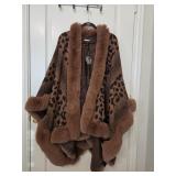 NWT Kathy Ireland Fashion 360 Safari Skies Faux