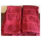 (14) Red Hand Towels