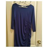 Sz L New York Companyï¿½ Navy Blue Strech Dress