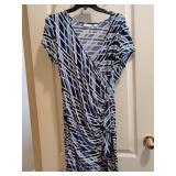 Sz L New York Companyï¿½ Blue and White Geometric
