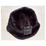 NWT George Black Faux Fur Bucket Hat