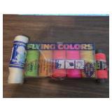 All New (6) Rolls Brightly Colored Spools of
