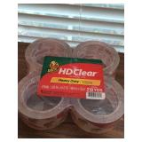 New 4-Pack Duck HD Clear Heavy Duty Packing Tape