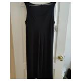 NWT Sz L GEORGEï¿½ Long Black Sleeveless Summer
