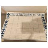Weekly Planner Cross Stitch Blue 10.5x15.75