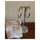 Countertop Double washcloth Stand and Hand Towels