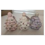 (3) NIB Mr.Cottontail Easter Mini Light-Up Trees