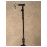 Walking Cane W/Pivoting Quad Base