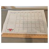 Calendar Cross Stitch