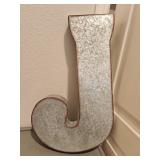 Hobby Lobby Large Metal "J"