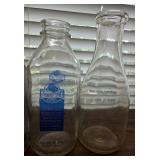 Antique Mineral Water Jar & (2) Old Milk Bottles