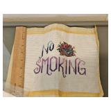 "No Smoking" Cross Stitch