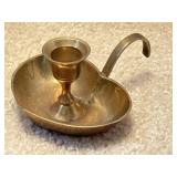 VTG Heart Shaped Solid Brass Chamberstick