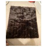 2yds Faux Fur material brown