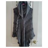 Gray Boutique Pullover Poncho or Shawl