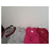 (4) Sz Large X-Mas Shirts