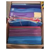 Box of Files & Folders & (6) Assorted Binders