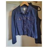 Sz 12-14 Distressed Denim Jacket