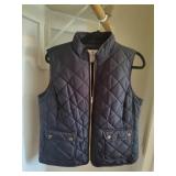 SZ PL Black Quilted Puffer Vest