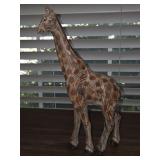 11.5" Hand-carved Wooden Giraffe Sculpture