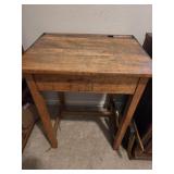 1910-1930 Wooden School Desk with a