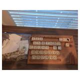 Wooden Perpetual Wall Calendar with