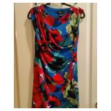 CONNECTED APPARELï¿½ Floral Sleeveles Strech Dress
