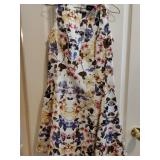 Sz 14 RN Studioï¿½ Floral Knee Length Sleeveless